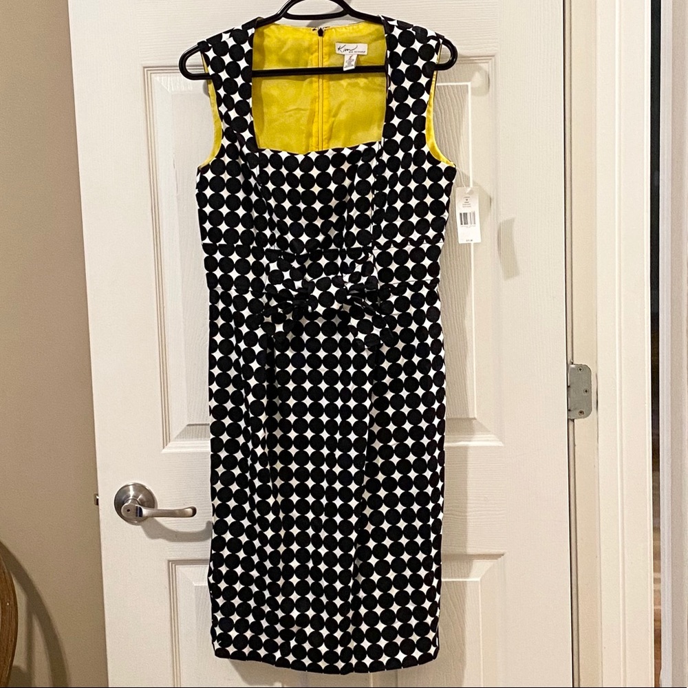 Kim Rogers Black & White Polka Dot Dress NWT